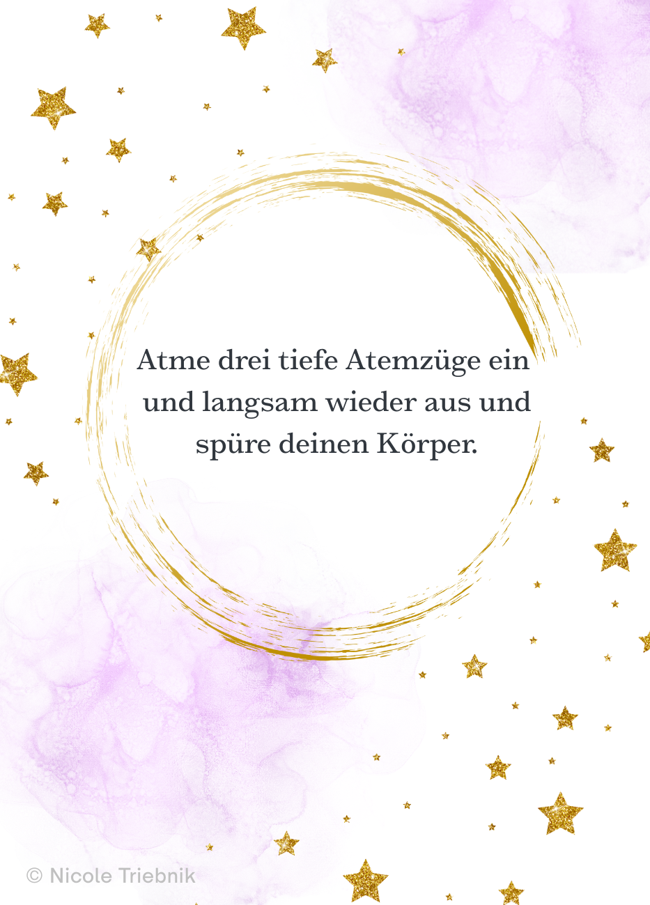 Ruhe und Präsenz Karten