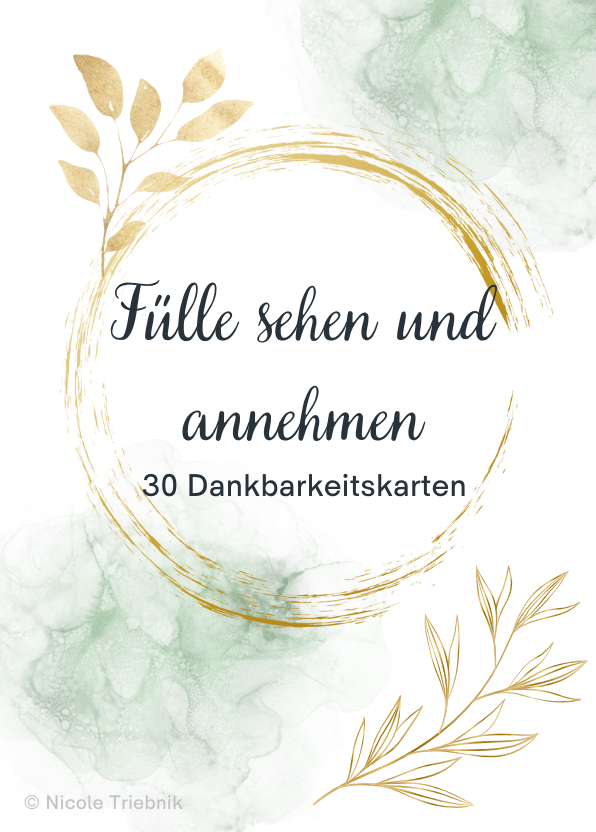 Fülle sehen und annehmen Karten